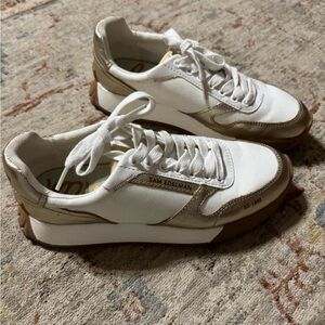 Sam Edelman Metallic and White Sneakers